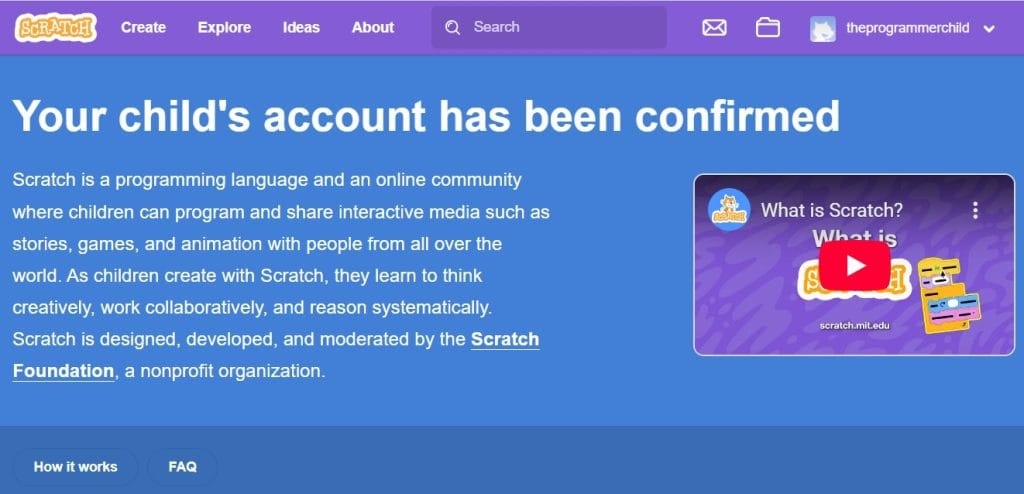 إنشاء حساب على سكراتش 5 confirmed accounts